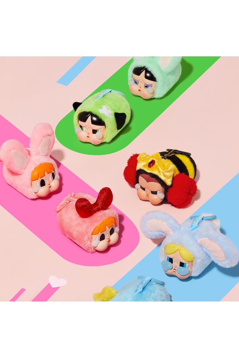 Pop Mart x Momiji 100% أصلي CRYBABY x بنات القوة سلسلة - صندوق بلاستيكي وجه قماش مفرد - Image 4