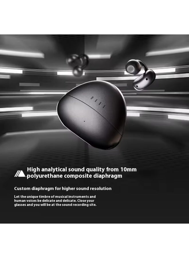 فيل سماعات أذن C1 Clip-On Bluetooth 5.4، صوت عالي الدقة وخفيف الوزن، عمر بطارية طويل، تدعم AAC/SBC، تصميم مريح ومريح مع علبة شحن. - Image 3