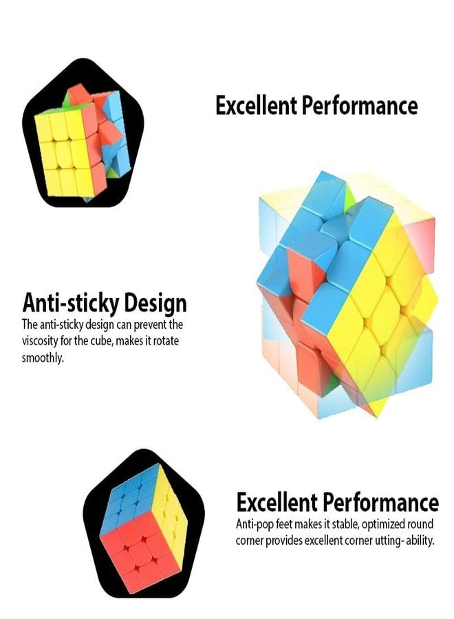 53 Arts Square Cube Magic Puzzle Cube for Kids and Professionals (Pack of 1, Multicolor) | Brain Teaser Toy for Speedcubing & Stress Relief - Image 4