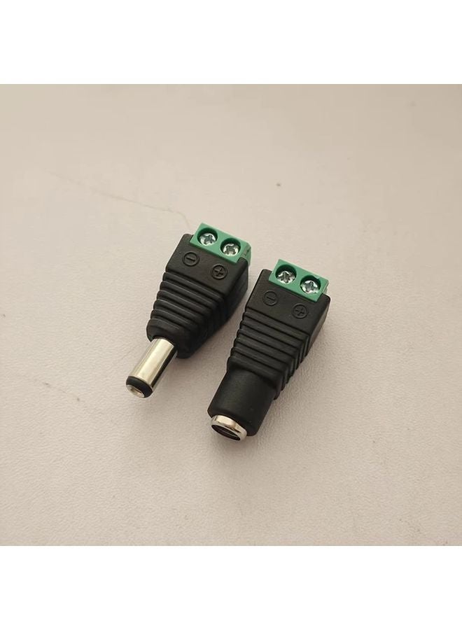 2 Male DC Female To Male Adapter Connector Cable Conversion - Image 5