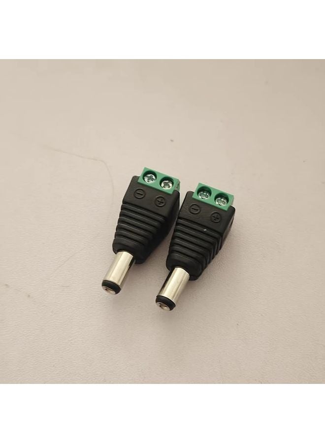 2 Male DC Female To Male Adapter Connector Cable Conversion - Image 1