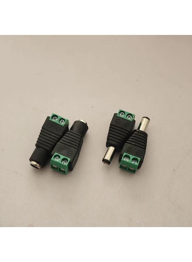 2 Male DC Female To Male Adapter Connector Cable Conversion - Image 2
