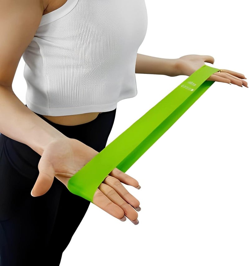 سبيس شوب مجموعة أشرطة مقاومة متعددة الاستخدامات (5 قطع) - أشرطة مطاطية للتمارين الرياضية واليوغا وتدريب الجسم الكامل - Image 3