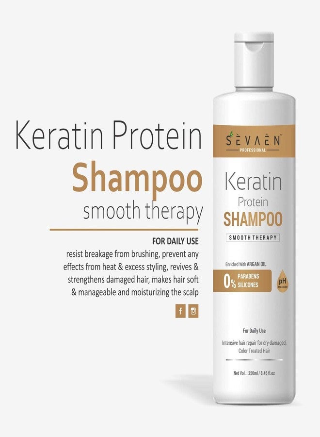 Sevaen Keratin Protein Hair Daily Shampoo and Tea Tree Daily shampoo, No Paraben & Mineral (Men & Women) Combo - Image 5