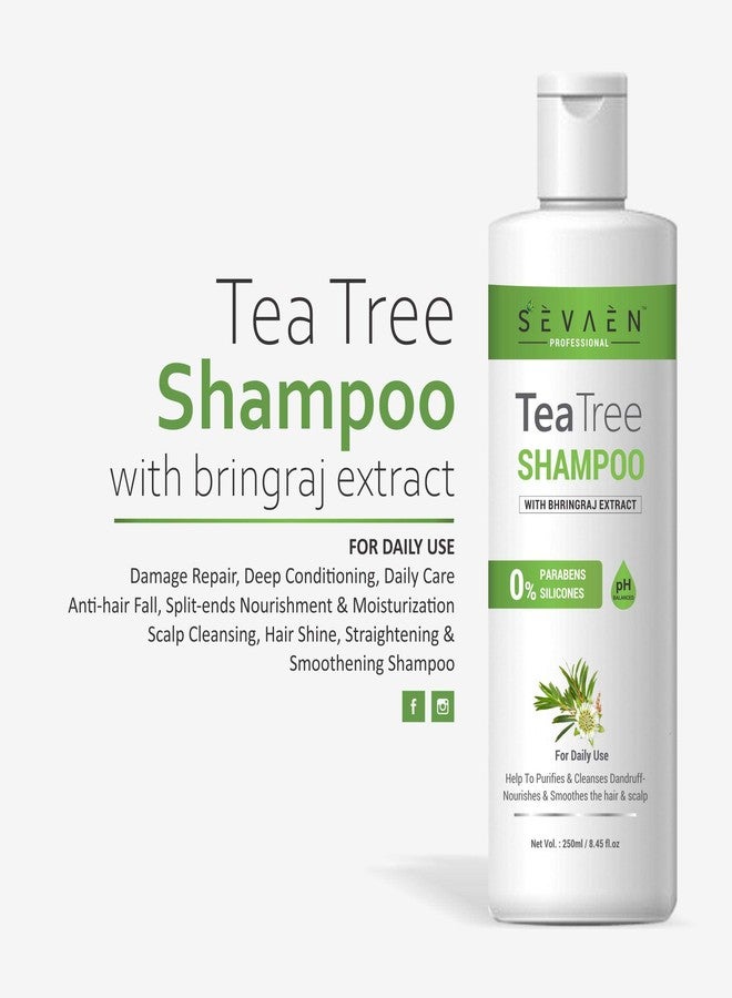 Sevaen Keratin Protein Hair Daily Shampoo and Tea Tree Daily shampoo, No Paraben & Mineral (Men & Women) Combo - Image 4