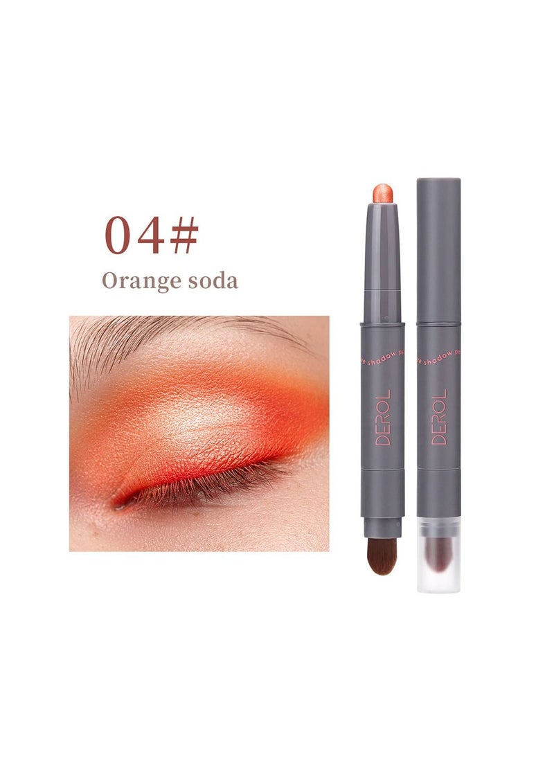 DEROL - Sunny Psalms Polarized Eye shadow Pen 04# Orange Soda - Image 1