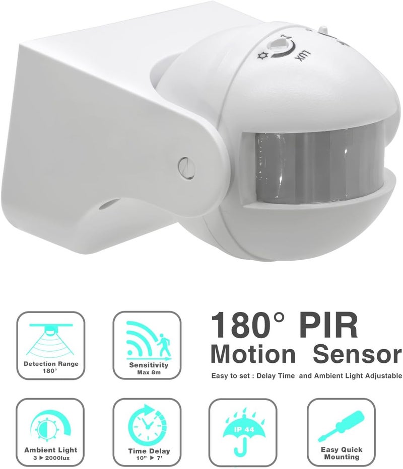 Sensky مفتاح ضوء حساس الحركة BS039A، 110-240VAC، مفتاح حساس بالأشعة تحت الحمراء الذكية، مفتاح حساس للاحتلال، مفتاح حائط للاستخدام الداخلي والخارجي، يتطلب سلك محايد - Image 3