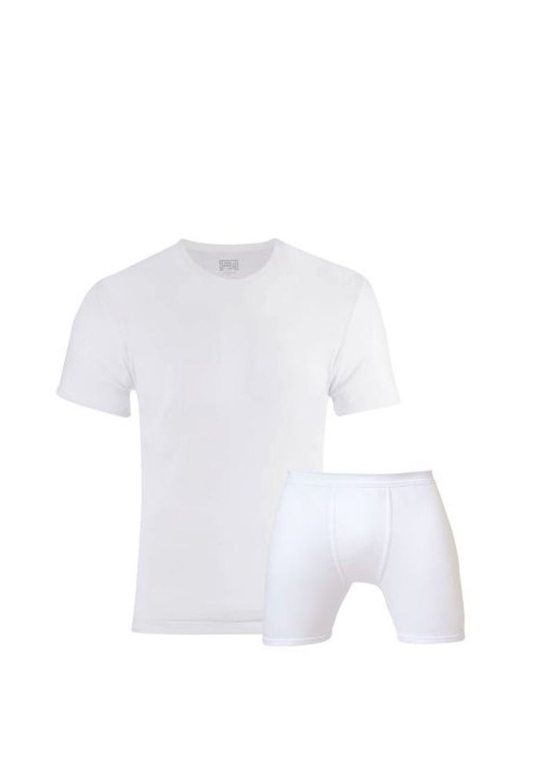 Al Aseel - Al-Aseel set for boys consisting of 6 pieces, a half-sleeved white undershirt - Image 1