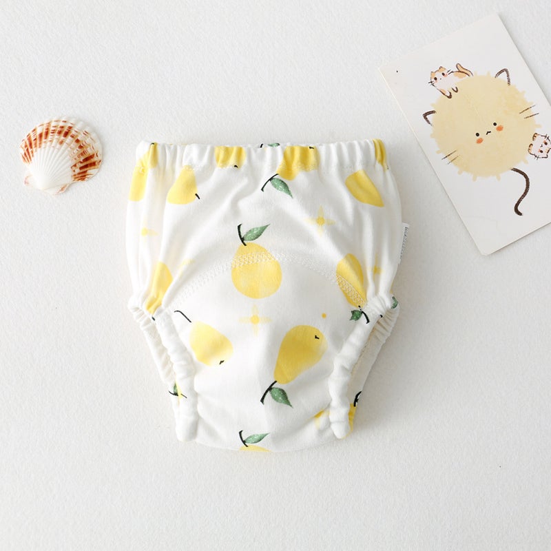 Waterproof Cotton Training Pants Yellow Pear 