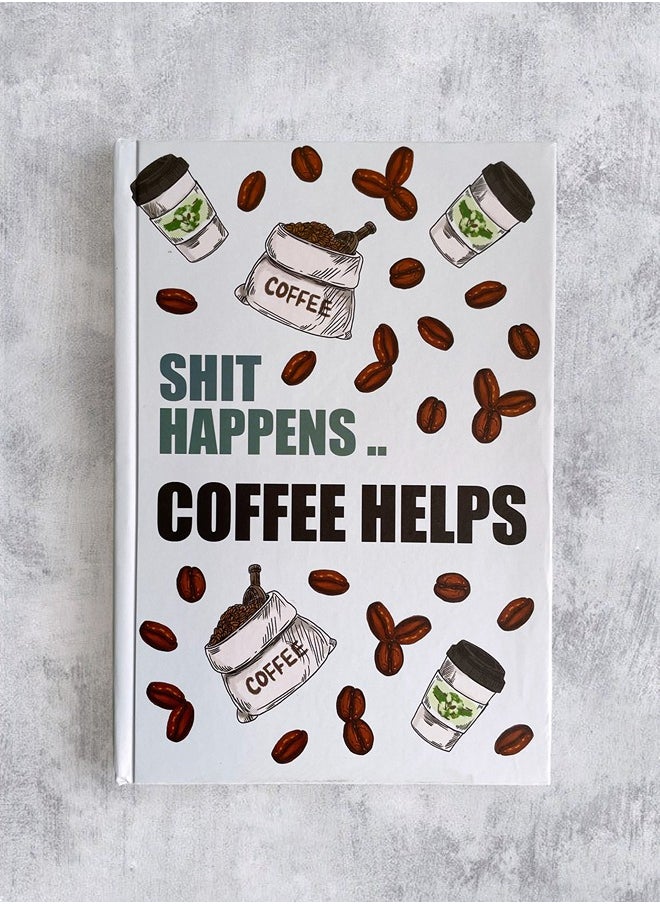 Noota - NOOTA COFFEE ADDICT A5HARDCOVER NOTEBOOK 100 LINED PAGES - Image 1