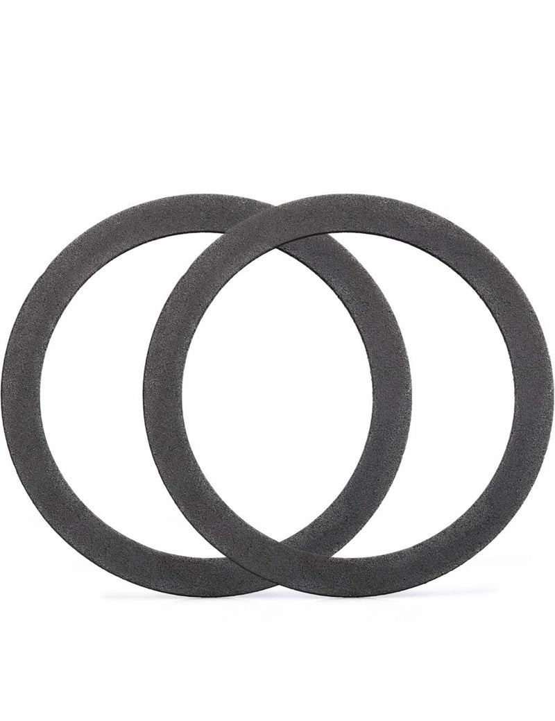 KONE Strainer Gasket Seal Ring, 2 Pack Foam Gray Washer Fits for 3-1/2 Inch Kitchen Sink Drain No Need Plumber Putty - Image 1