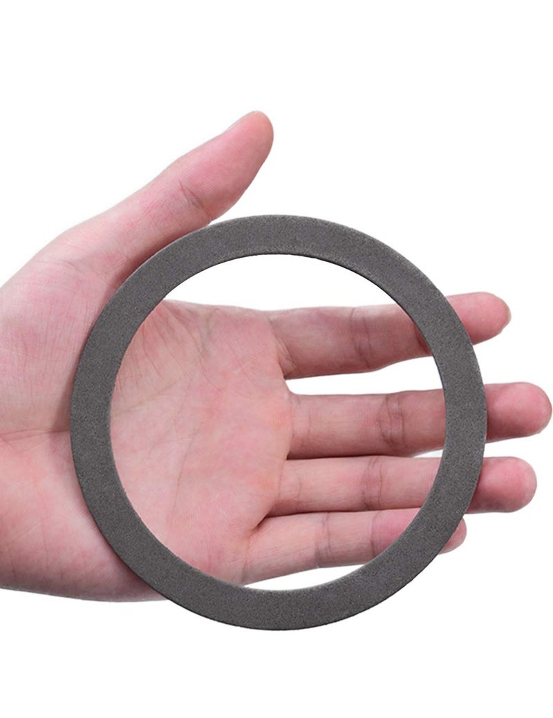 KONE Strainer Gasket Seal Ring, 2 Pack Foam Gray Washer Fits for 3-1/2 Inch Kitchen Sink Drain No Need Plumber Putty - Image 4