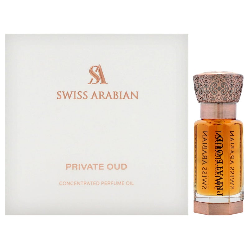 Swiss Arabian Private Oud - Luxury Products From Dubai - Long Lasting, Addictive Personal Perfume Oil Fragrance - A Seductive Signature Aroma - 0.4 Oz - Image 1