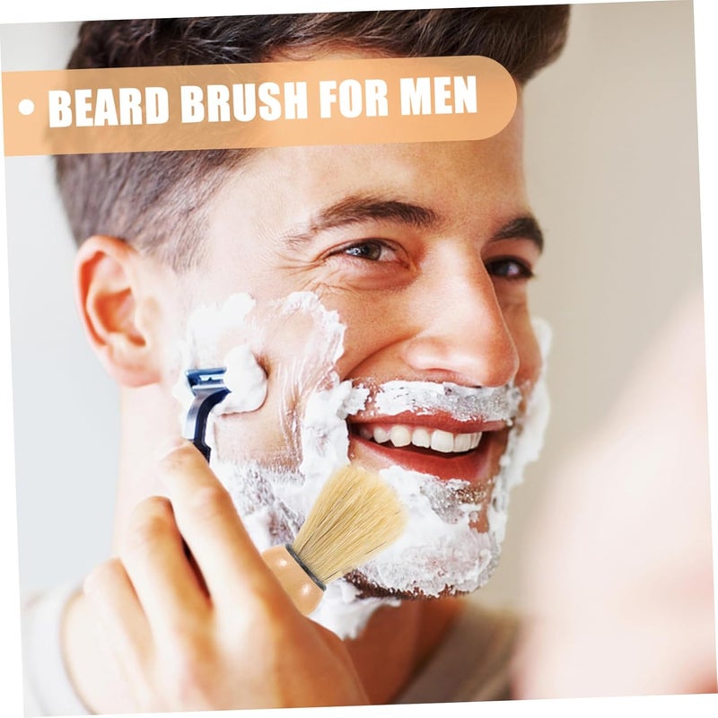 فرشاة حلاقة الرجال بمقبض خشبي أداة العناية باللحية طقم تصفيف الشعر - Image 4
