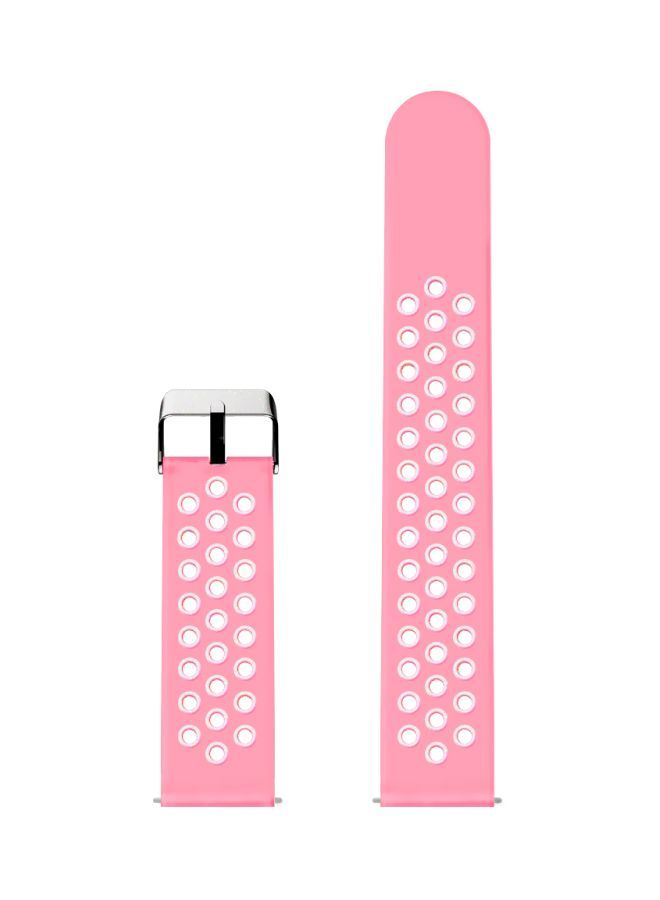 نيبمينينت سوار قابل للتبديل لساعة فيتبيت فيرسا وردي/أبيض - Image 2