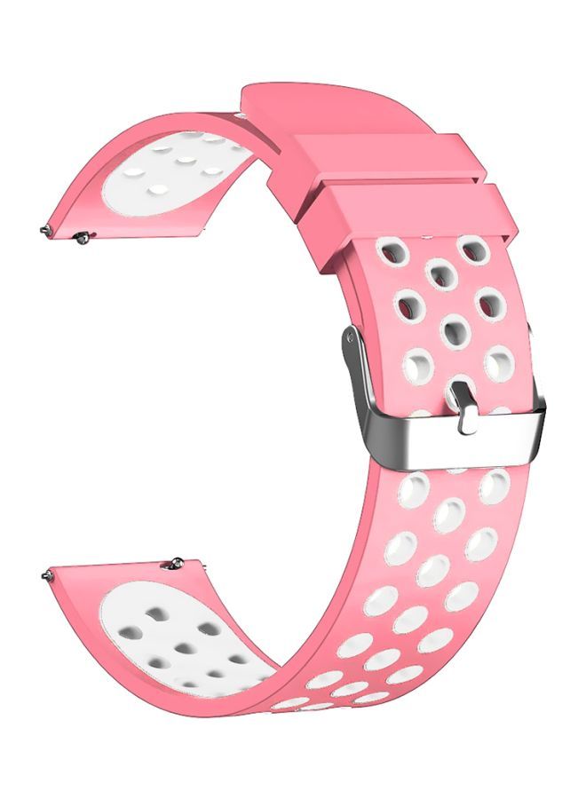 نيبمينينت سوار قابل للتبديل لساعة فيتبيت فيرسا وردي/أبيض - Image 1