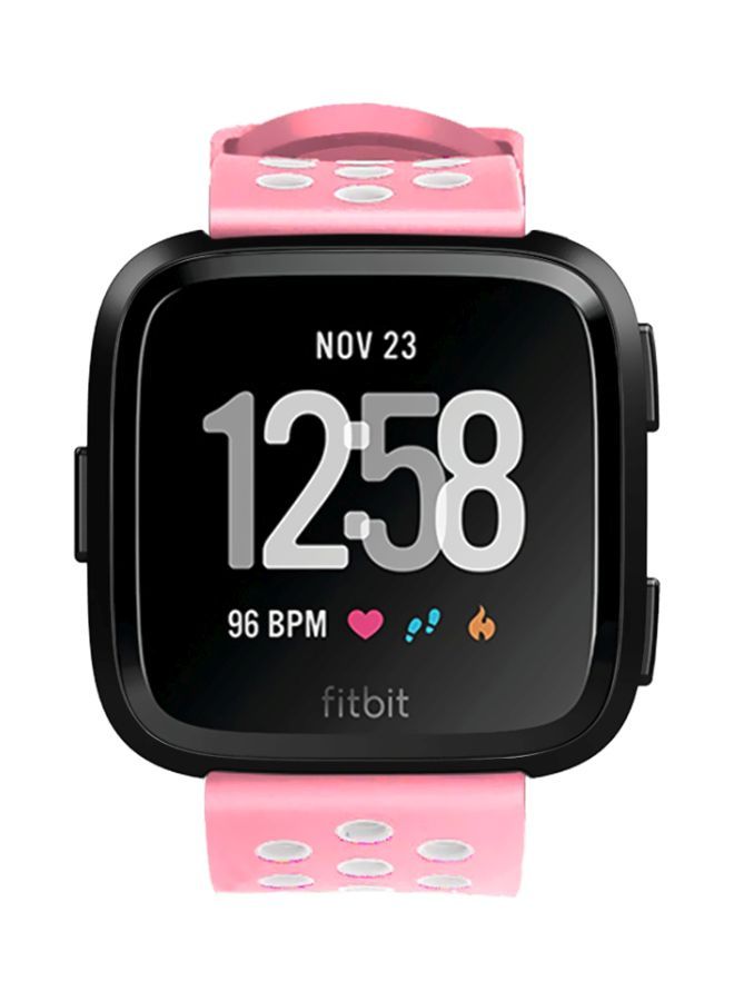 نيبمينينت سوار قابل للتبديل لساعة فيتبيت فيرسا وردي/أبيض - Image 3