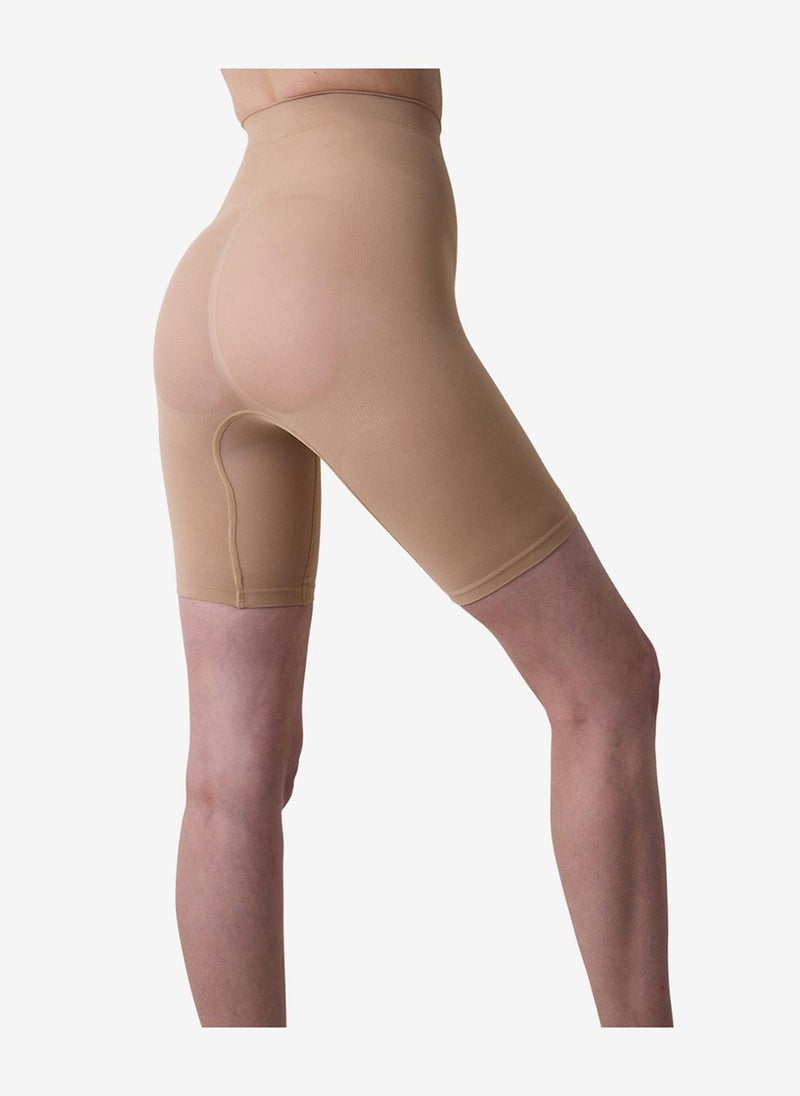 Penti Women Premium Seamless Push Up Short Beige Shaping Corset - Image 4
