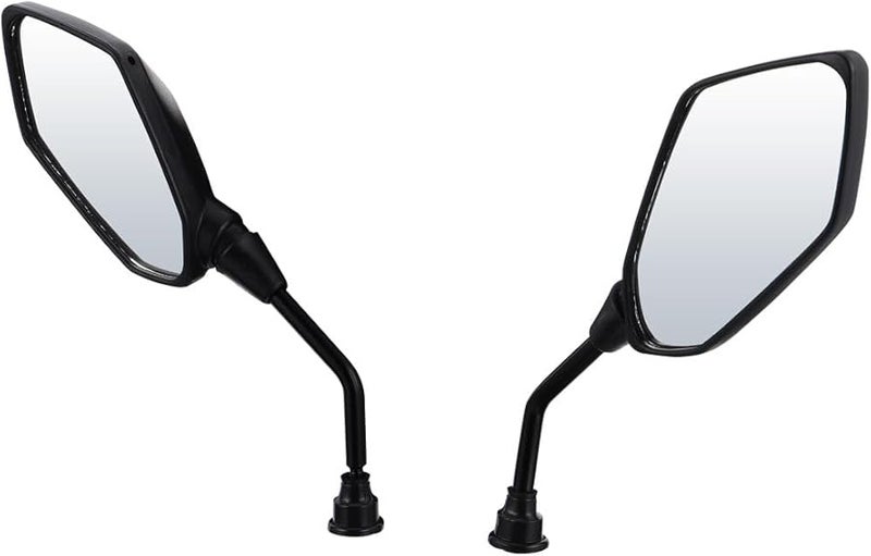 Bicycle Handlebar Mirrors 2 Pack Convex Rear View 8mm Threaded Mount for Electric Bike - Image 1