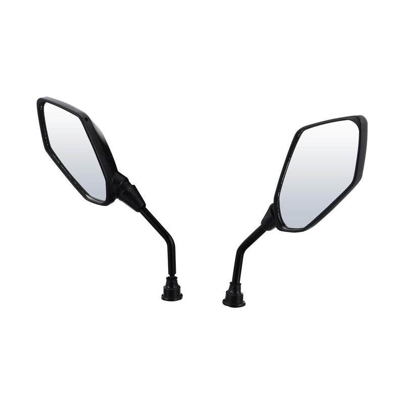 Bicycle Handlebar Mirrors 2 Pack Convex Rear View 8mm Threaded Mount for Electric Bike - Image 2
