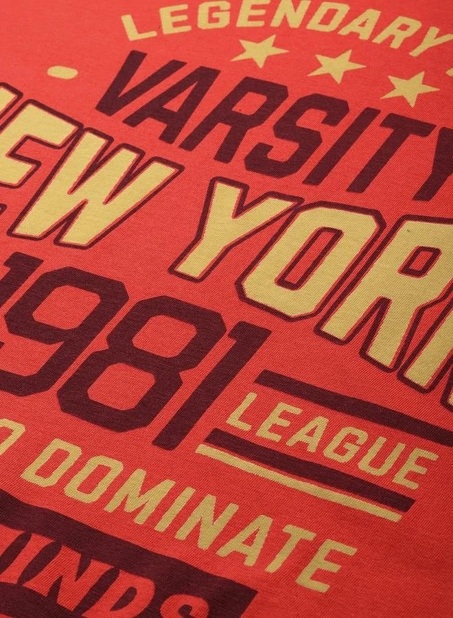 ديلينجر تيشيرت واسع بياقة دائرية