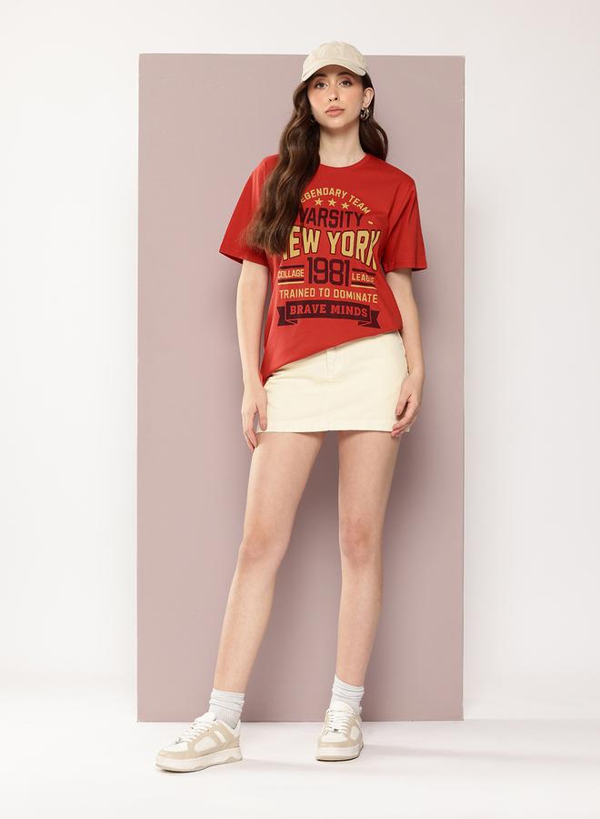 Dillinger Women Oversized Crew Neck T-Shirt - Image 5
