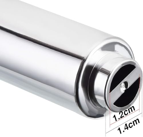 TuoxinEM 2 Pieces Universal Plastic Spring Loaded Toilet Paper Holder Roller Replacement, Chrome (Silver) - Image 2