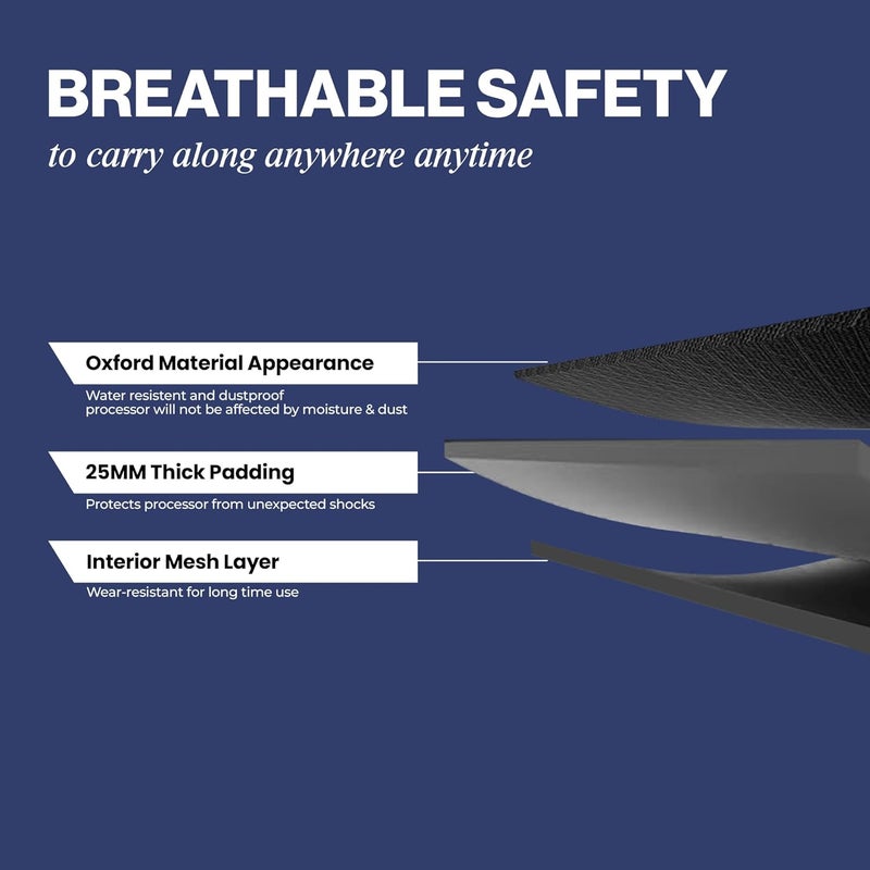 Baritone Polyester Case for for Pioneer DJ DDJ-FLX4 Controller Heavy Duty Padded Sponge Gig Bag, Black - Image 5