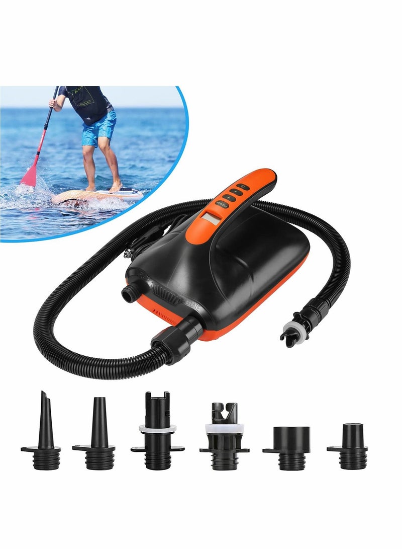 Air Pump, Electric Digital Pump 12V Car Connector Inflator, Intelligent Dual Stage and Auto-Off Function, for Paddle Boards, Inflatable Boats Kayaks - Image 1