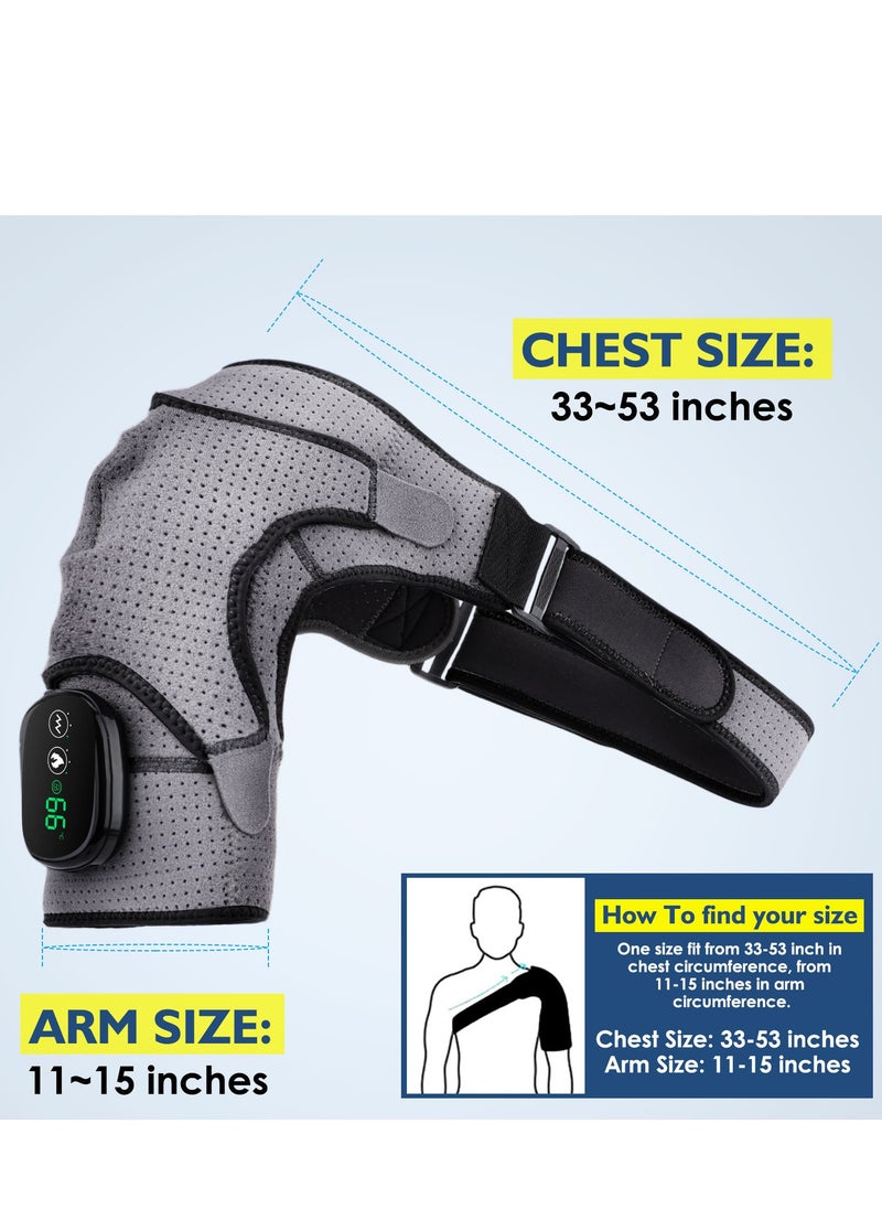 MissTiara Heating massage shoulder pad, physical therapy massager, intelligent wireless adjustable temperature  - Image 4