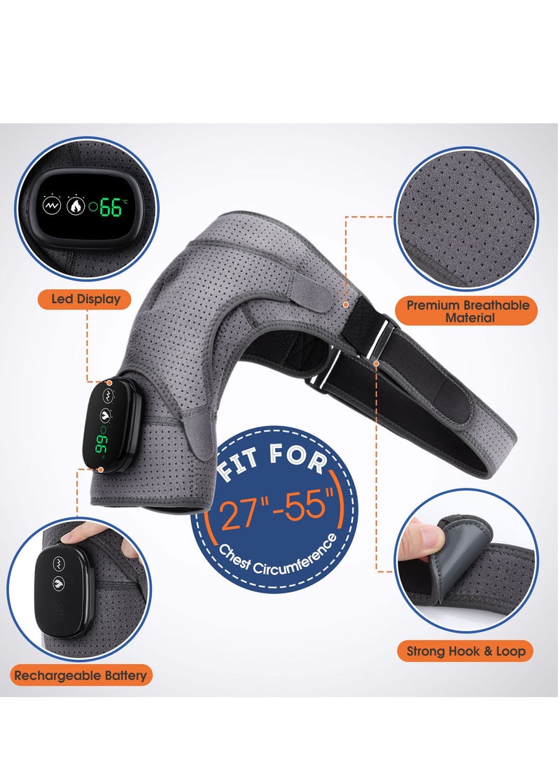 MissTiara Heating massage shoulder pad, physical therapy massager, intelligent wireless adjustable temperature  - Image 2