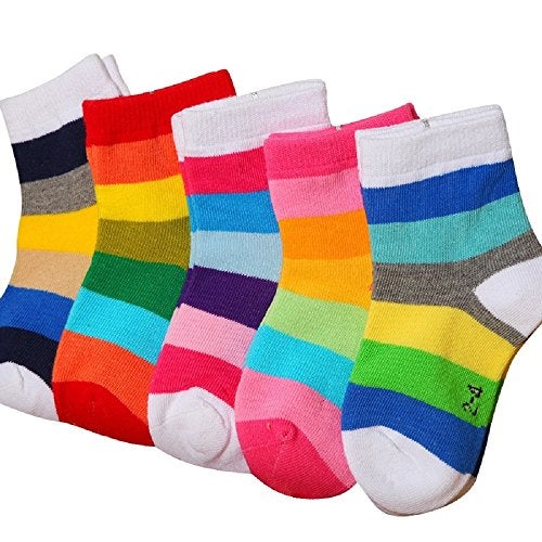 FOOTPRINTS Baby Boys' Organic Cotton Socks | Multicolour | Anti-Bacterial & Soft | Pack of 5 Pairs (3–5 Years) - Image 1