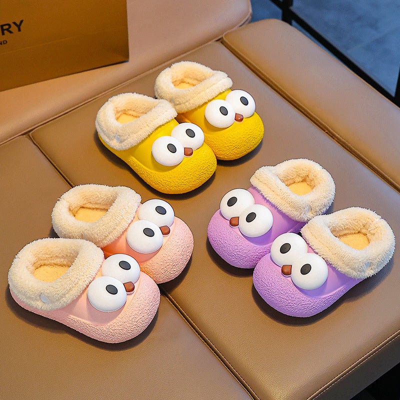 Children'S Cotton Slippers Home Indoor Non-Slip Cute Baby Girls Children Boys Warm Cute Cotton Slippers - Image 3