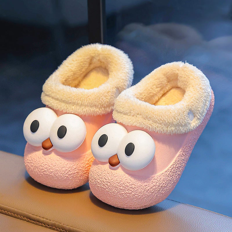 Children'S Cotton Slippers Home Indoor Non-Slip Cute Baby Girls Children Boys Warm Cute Cotton Slippers - Image 5