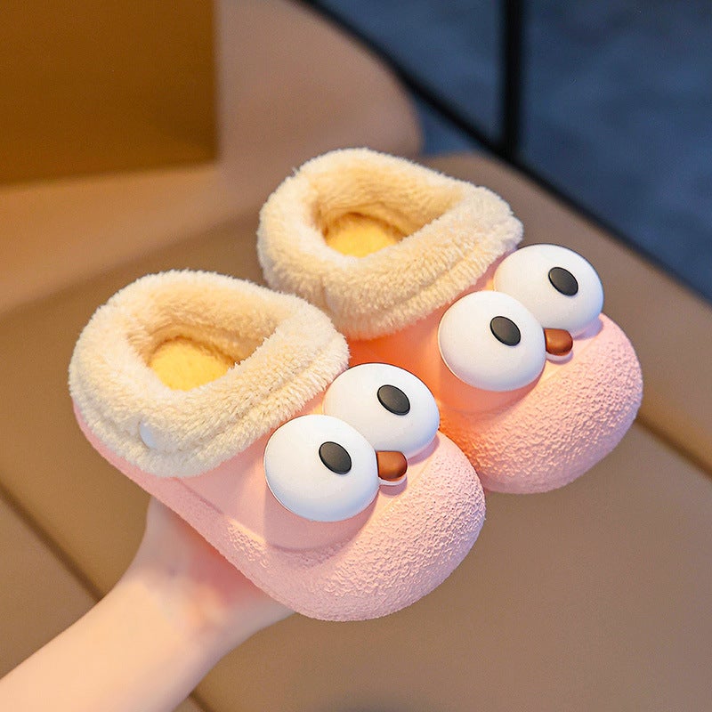 Children'S Cotton Slippers Home Indoor Non-Slip Cute Baby Girls Children Boys Warm Cute Cotton Slippers - Image 1