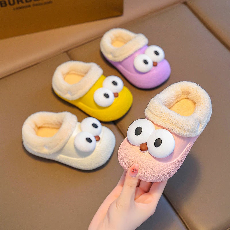 Children'S Cotton Slippers Home Indoor Non-Slip Cute Baby Girls Children Boys Warm Cute Cotton Slippers - Image 4