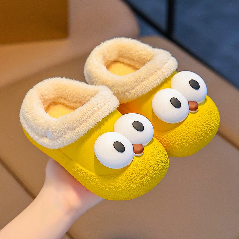 Children'S Cotton Slippers Home Indoor Non-Slip Cute Baby Girls Children Boys Warm Cute Cotton Slippers - Image 2