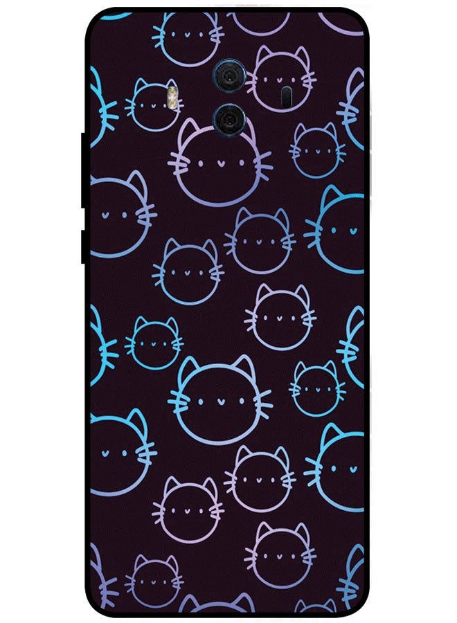 EYE CATCH Protective Case Cover For Huawei Mate 10 Cat Faces Multicolor - Image 1