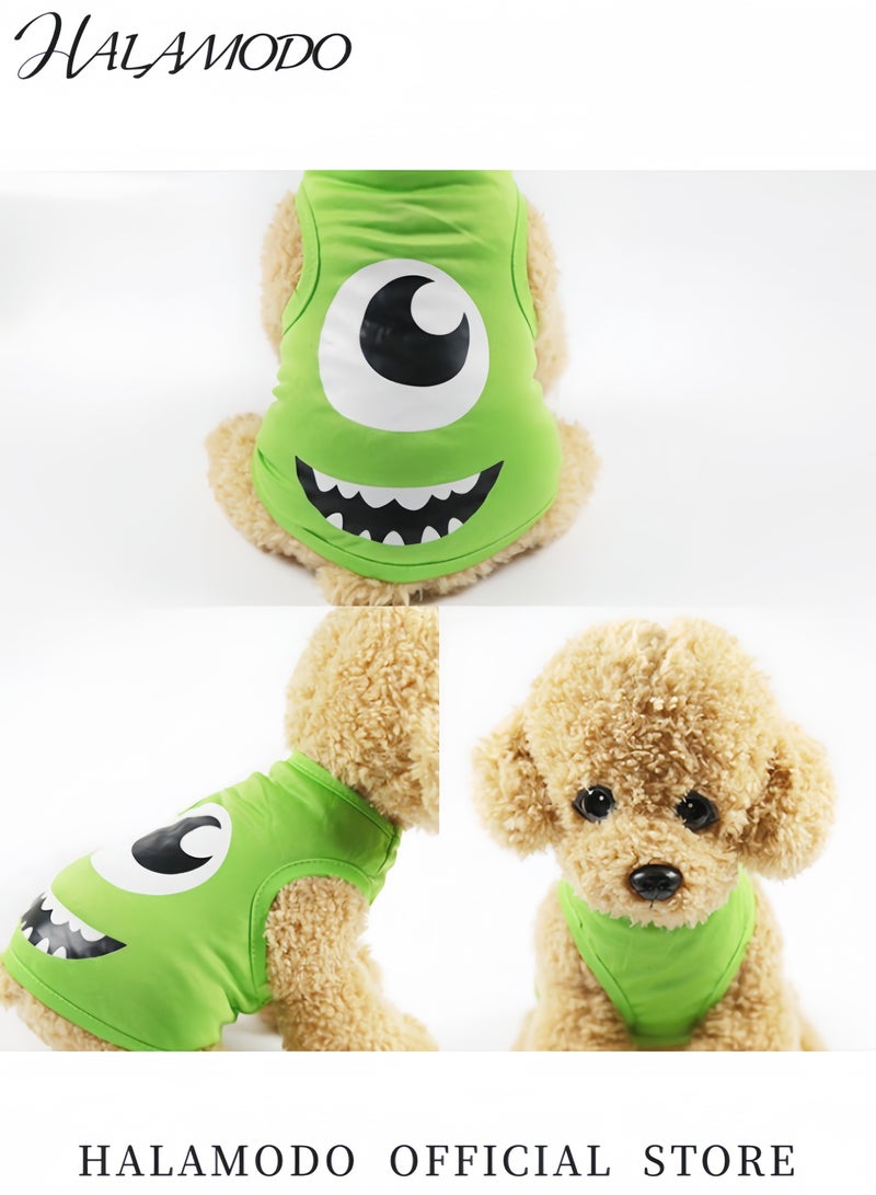 Generic Expressive Pet Vest Sleeveless Dog Shirt for Chihuahuas Yorkies Poodles Soft Cotton Pet Clothes Machine Washable T-Shirt for Small Dogs Cosplay Outfit  - Image 2