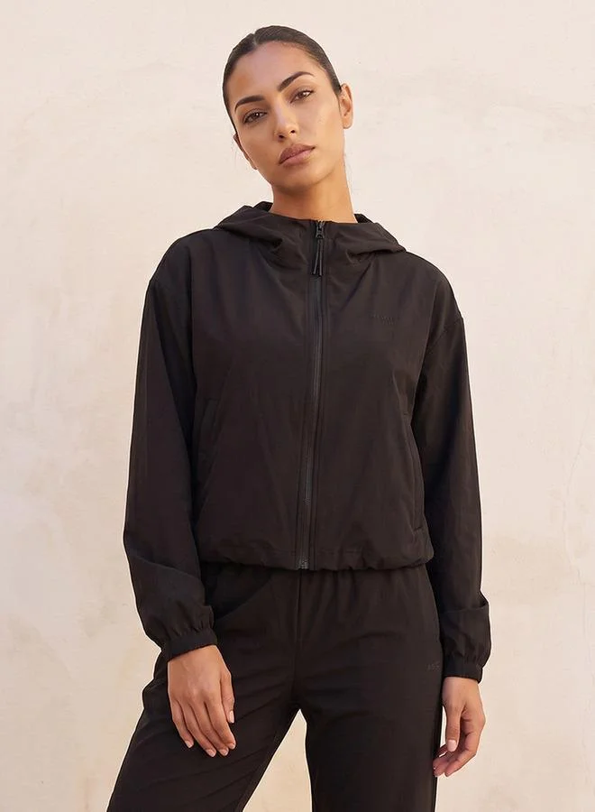 Splash Active Elasticated Hem Hooded Jacket