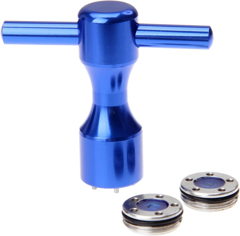 MUXSAM 2Pcs Golf Putter Blue Weights & Blue Wrench Tool Kit,(5g/10g/15g/20g/25g) for Titleist Scotty Cameron Putters - Image 1