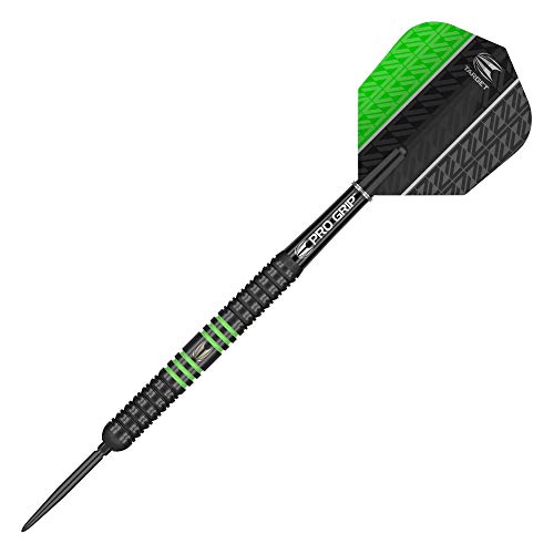 Target Darts Vapor 8 Black Green 22G 80% Tungsten Swiss Point Steel Tip Darts Set, Green/Black - Image 4