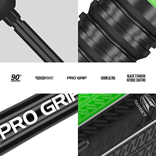 Target Darts Vapor 8 Black Green 22G 80% Tungsten Swiss Point Steel Tip Darts Set, Green/Black - Image 5