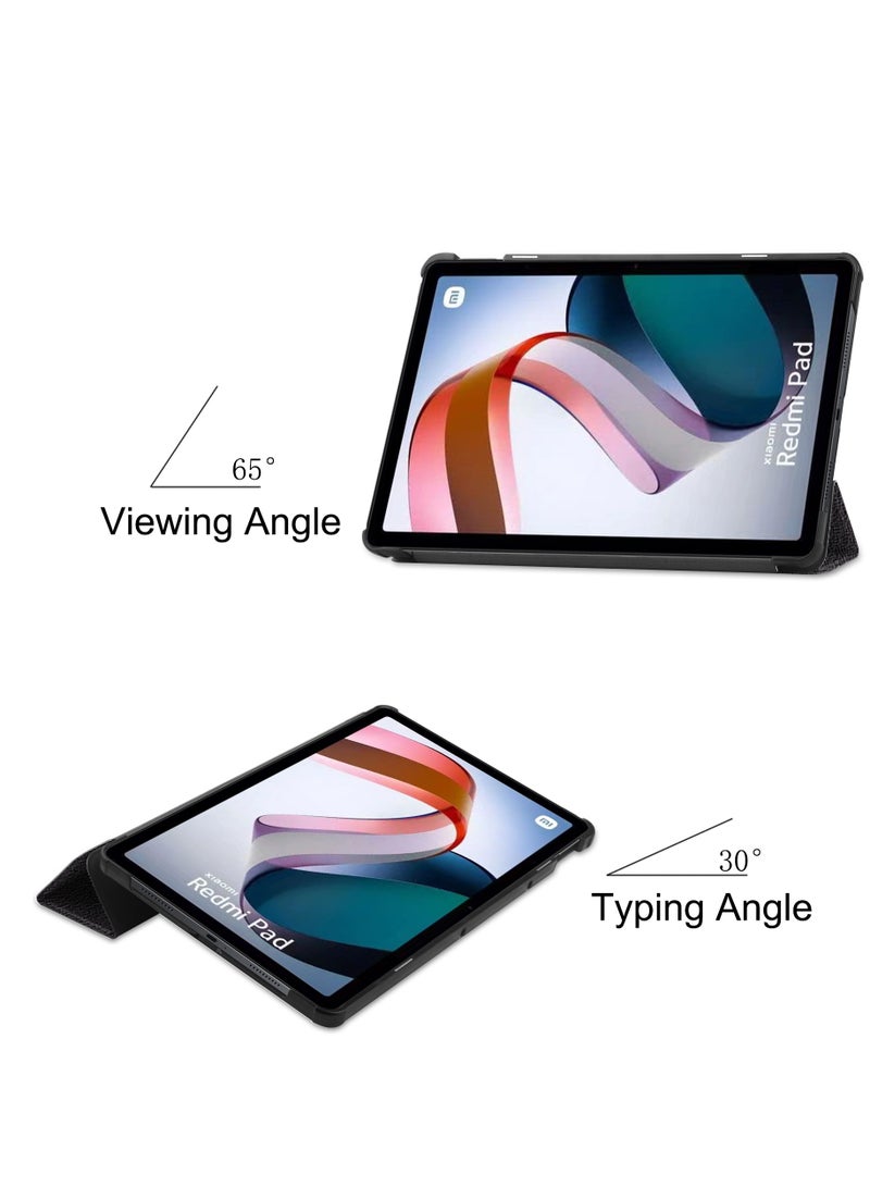 Case For Xiaomi Redmi Pad 10.6 Multi-Viewing Angles All New PU Leather Smart Cover with Auto Sleep Wake Feature Slim Flip Shell Case for Xiaomi Redmi Pad 10.6 (eye) - Image 3