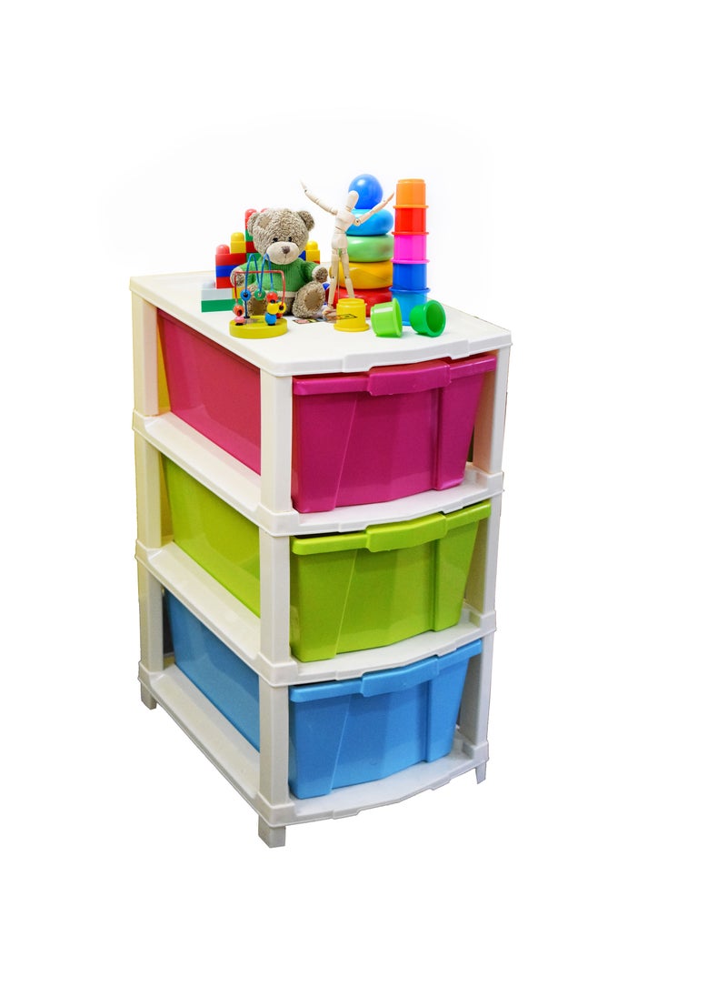 JOYFUL 3 TIER درج متعدد الأغراض متعدد الألوان