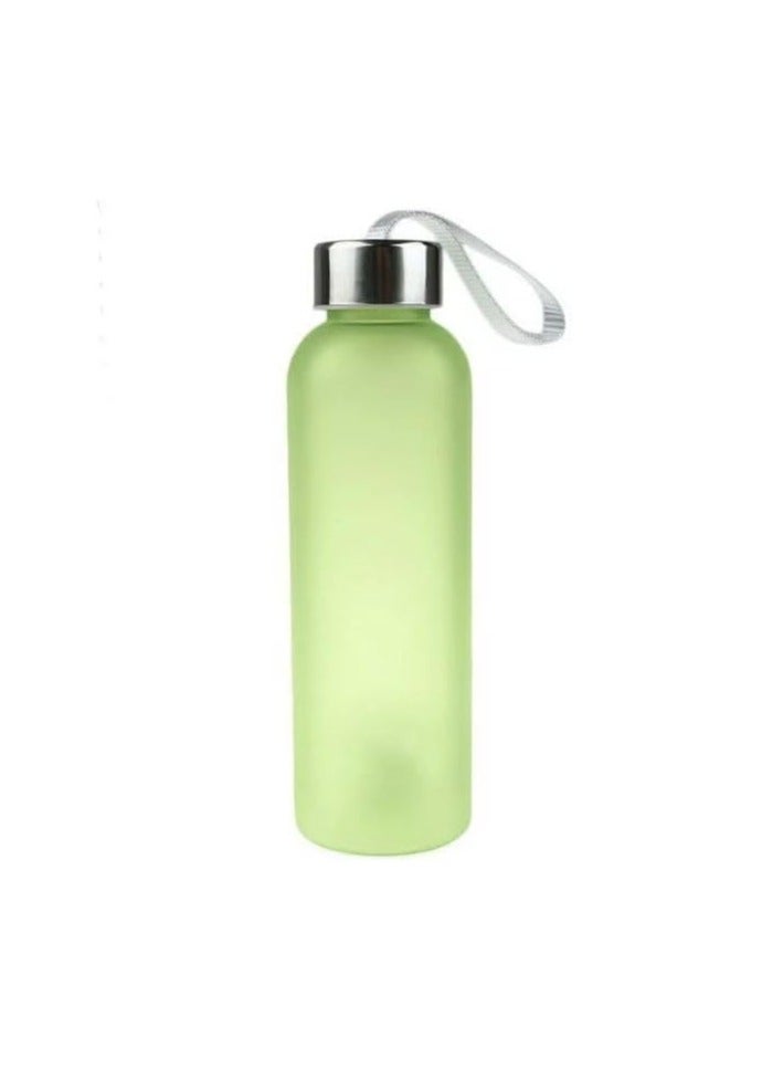 Spaceshoop 500ml BPA Free Plastic Water Bottle with Silver Lid Leakproof Water Bottle for Travel, Fitness, Outdoor Sports, Home, School, Gym, Yoga - Image 1