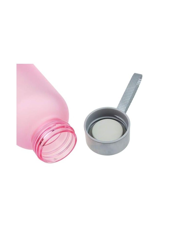 Spaceshoop 500ml BPA Free Plastic Water Bottle with Silver Lid Leakproof Water Bottle for Travel, Fitness, Outdoor Sports, Home, School, Gym, Yoga - Image 2