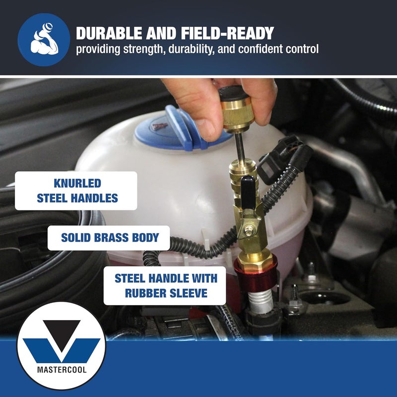 MASTERCOOL 81490 R134a Valve Core Remover & Installer – Service Valve Cores Under Pressure – Compact Tool for Automotive A/C Systems with Internal Shutoff - Image 5