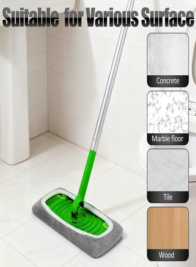 Teecyhooo 18 Pcs Reusable Microfiber Mop Pads Compatible with Swiffer Sweeper Mop and 2 Mesh Laundry Bag Washable Replacement Dry Wet Pads Refill for Floor Clean (Grey) - Image 5