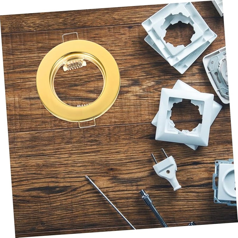 غلاف إضاءة مدمج ذو إطار حديدي ذهبي سهل التركيب لأي غرفة - Image 5